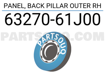 Suzuki 6327061J00 PANEL, BACK PILLAR OUTER RH