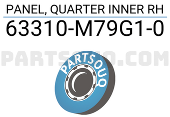 Suzuki 63310M79G10 PANEL, QUARTER INNER RH