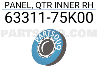 Suzuki 6331175K00 PANEL, QTR INNER RH