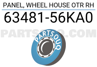 Suzuki 6348156KA0 PANEL, WHEEL HOUSE OTR RH