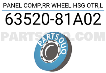 Suzuki 6352081A02 PANEL COMP,RR WHEEL HSG OTR,L