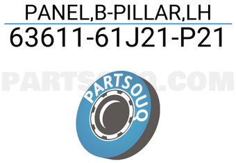Suzuki 6361161J21P21 PANEL,B-PILLAR,LH