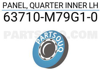 Suzuki 63710M79G10 PANEL, QUARTER INNER LH