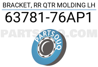 Suzuki 6378176AP1 BRACKET, RR QTR MOLDING LH