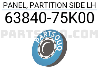 Suzuki 6384075K00 PANEL, PARTITION SIDE LH