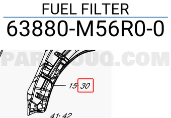 Suzuki 63880M56R00 FUEL FILTER