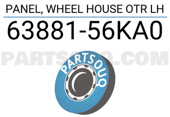 Suzuki 6388156KA0 PANEL, WHEEL HOUSE OTR LH