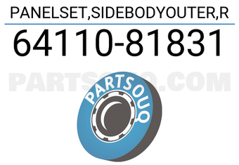Suzuki 6411081831 PANELSET,SIDEBODYOUTER,R