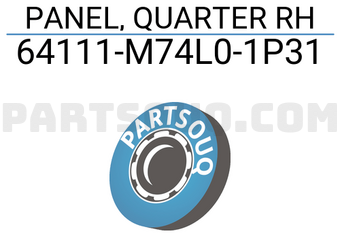 Suzuki 64111M74L01P31 PANEL, QUARTER RH