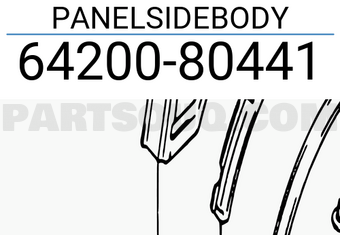 Suzuki 6420080441 PANELSIDEBODY
