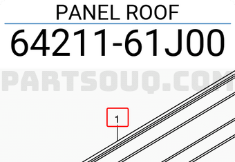 Suzuki 6421161J00 PANEL ROOF