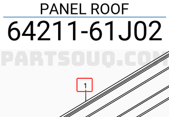 Suzuki 6421161J02 PANEL ROOF