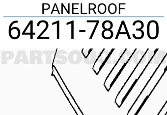 Suzuki 6421178A30 PANELROOF