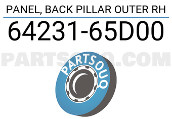 Suzuki 6423165D00 PANEL, BACK PILLAR OUTER RH