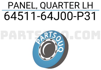 Suzuki 6451164J00P31 PANEL, QUARTER LH