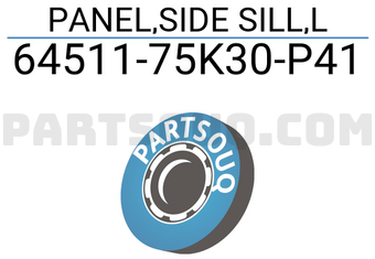 Suzuki 6451175K30P41 PANEL,SIDE SILL,L
