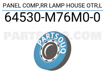 Suzuki 64530M76M00 PANEL COMP,RR LAMP HOUSE OTR,L