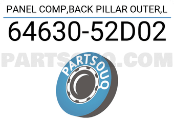 Suzuki 6463052D02 PANEL COMP,BACK PILLAR OUTER,L