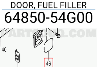 Suzuki 6485054G00 DOOR, FUEL FILLER