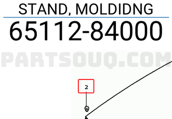 Suzuki 6511284000 STAND, MOLDIDNG