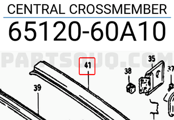 Suzuki 6512060A10 CENTRAL CROSSMEMBER