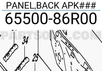 Suzuki 6550086R00 PANEL,BACK APK###