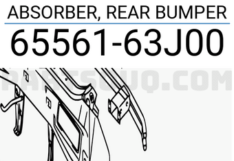 Suzuki 6556163J00 ABSORBER, REAR BUMPER