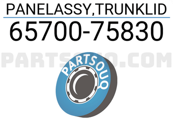 Suzuki 6570075830 PANELASSY,TRUNKLID