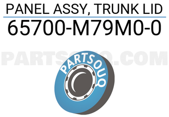 Suzuki 65700M79M00 PANEL ASSY, TRUNK LID