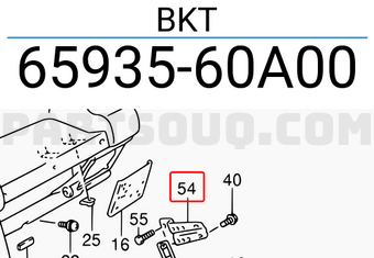 Suzuki 6593560A00 BKT