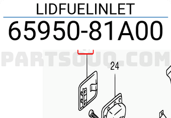 Suzuki 6595081A00 LIDFUELINLET