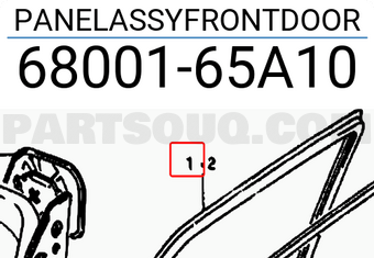 Suzuki 6800165A10 PANELASSYFRONTDOOR