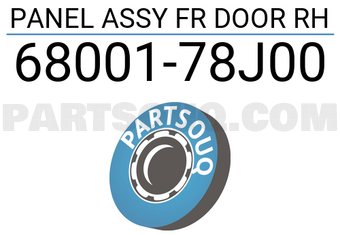 Suzuki 6800178J00 PANEL ASSY FR DOOR RH