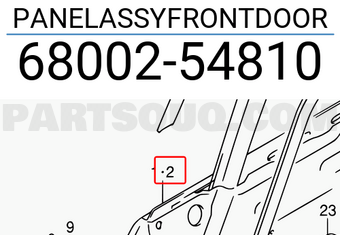 Suzuki 6800254810 PANELASSYFRONTDOOR