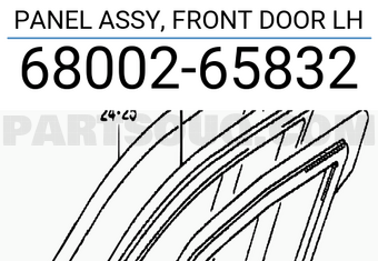 Suzuki 6800265832 PANEL ASSY, FRONT DOOR LH