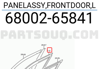 Suzuki 6800265841 PANELASSY,FRONTDOOR,L
