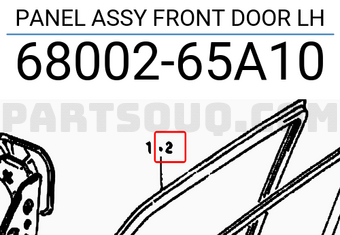 Suzuki 6800265A10 PANEL ASSY FRONT DOOR LH