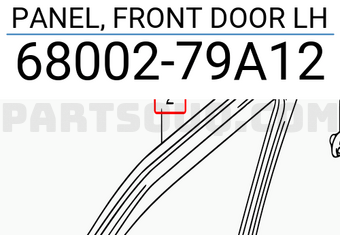 Suzuki 6800279A12 PANEL, FRONT DOOR LH