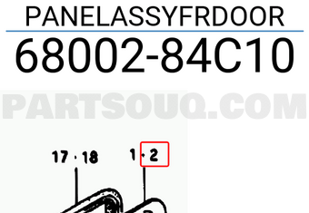 Suzuki 6800284C10 PANELASSYFRDOOR