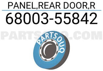 Suzuki 6800355842 PANEL,REAR DOOR,R