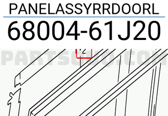 Suzuki 6800461J20 PANELASSYRRDOORL
