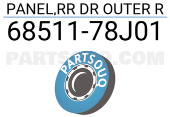 Suzuki 6851178J01 PANEL,RR DR OUTER R