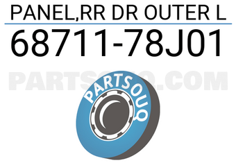 Suzuki 6871178J01 PANEL,RR DR OUTER L