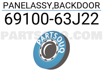 Suzuki 6910063J22 PANELASSY,BACKDOOR