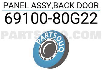Suzuki 6910080G22 PANEL ASSY,BACK DOOR