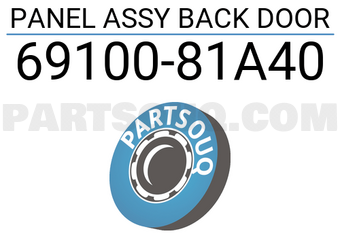 Suzuki 6910081A40 PANEL ASSY BACK DOOR