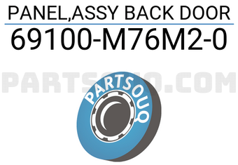 Suzuki 69100M76M20 PANEL,ASSY BACK DOOR
