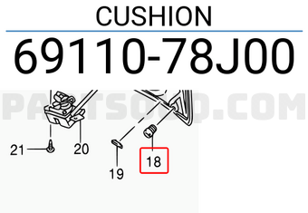 Suzuki 6911078J00 CUSHION
