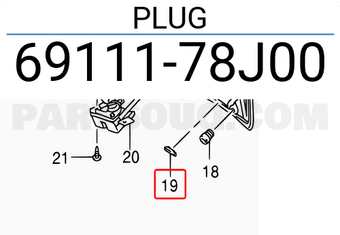 Suzuki 6911178J00 PLUG
