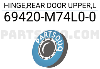 Suzuki 69420M74L00 HINGE,REAR DOOR UPPER,L